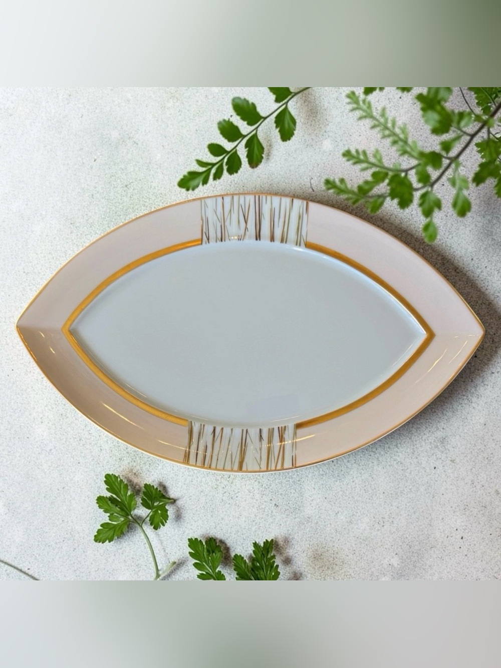Bernardaud Linea Serving Platter Limoges France 14” Marquis Excellent Quality
